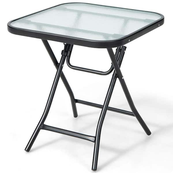 Glass bistro discount table home depot