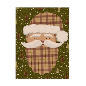 Unframed Home Christine Rotolo 'Plaid Santa' Photography Wall Art 14 in. x 19 in.