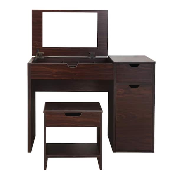 Clover 2-Piece Espresso Vanity with Stool