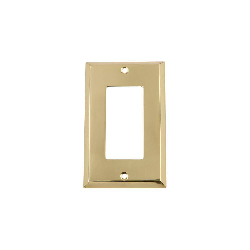 Nostalgic Warehouse Brass 1Gang Decorator/Rocker Wall Plate (1Pack