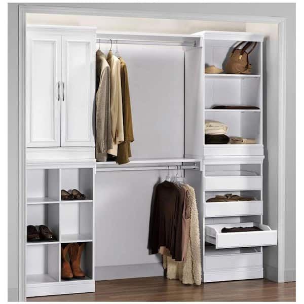 null Manhattan 2-Door Wood Modular Storage Cabinet in White