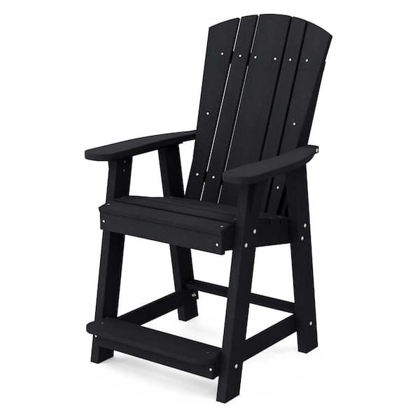 Wildridge Heritage Black Plastic Outdoor Balcony Chair