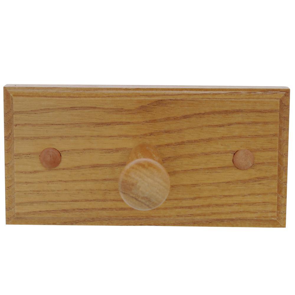 Honey Oak 4-Piece Bathroom Hardware Kit with Towel Bar