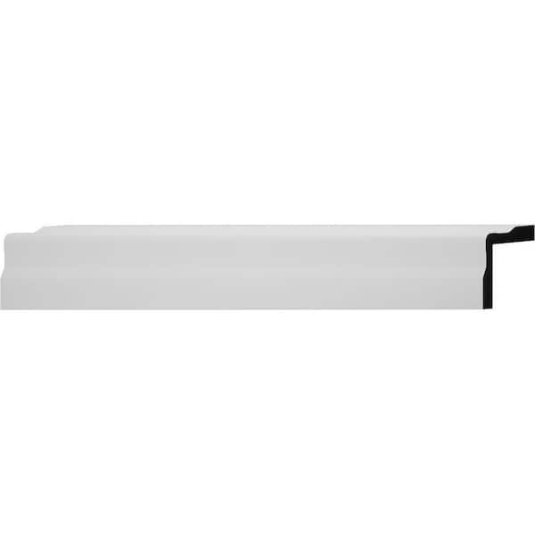5165 1 in. x 1 in. x 8 ft. PVC Composite White Colonial Outside Corner Base Molding