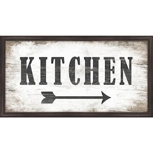 12 in. x 22 in. "Kitchen" Framed Giclee Print Wall Art