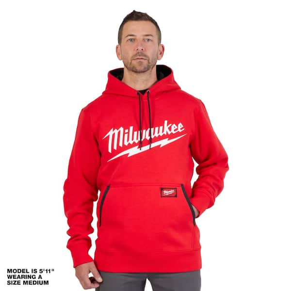 Rosefarve by Alabama Milwaukee Men's X-Large Red Midweight Long-Sleeve Pullover Hoodie 352R-XL -  The Home Depot
