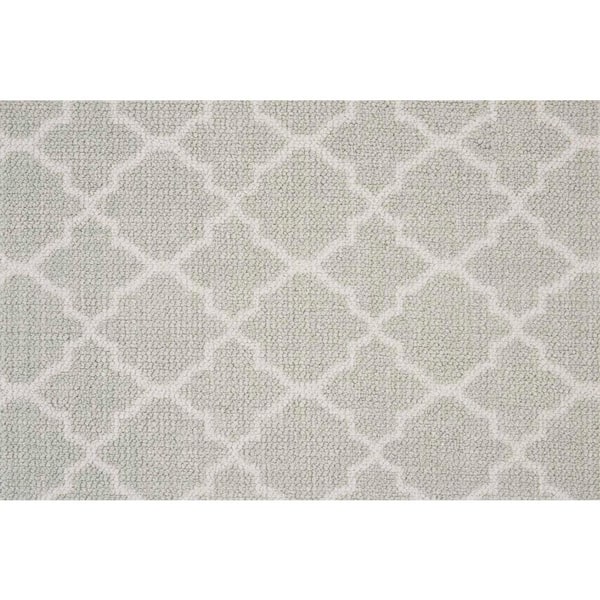 Verandah Glacier Green 13.2 ft. 36 oz. Polyester Pattern Installed Carpet