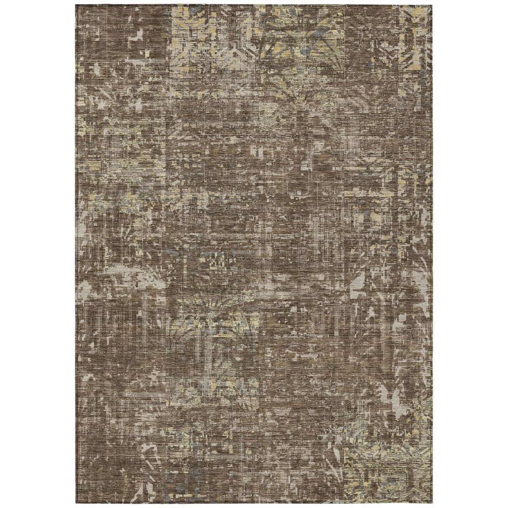 Chantille Machine Washable Indoor/Outdoor Abstract ACN2785 Chocolate 9 ft. x 12 ft. Area Rug price history on PriceWatchPro