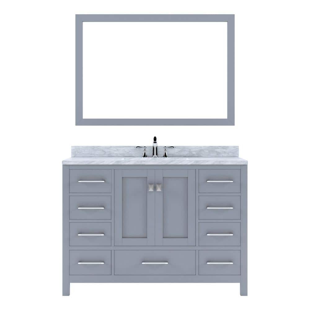 Virtu USA Caroline Avenue 48 in. W x 22 in. D x 34 in. H Single Sink
