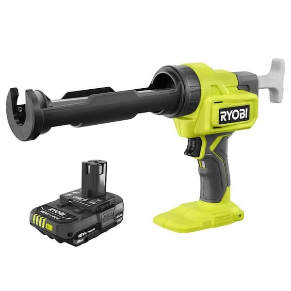 ONE+ 18V Cordless 10 oz. Caulk & Adhesive Gun and FREE ONE+ 18V 2.0 Ah Lithium-Ion Battery