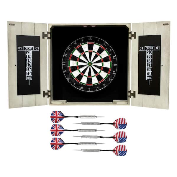 Drifter Solid Wood Dartboard and Cabinet Set