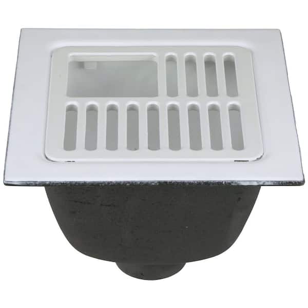 Zurn 12 In X Acid Resisting Enamel Coated Floor Sink With 3 No Hub Connection And 6 Sump Depth Fd2375 Nh3 T The