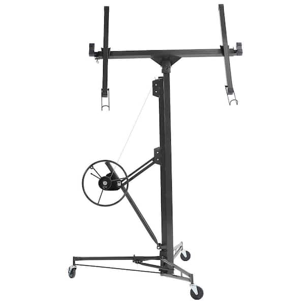 11 ft. Black Drywall Lift Panel Lift Drywall Panel Hoist Jack Lifter