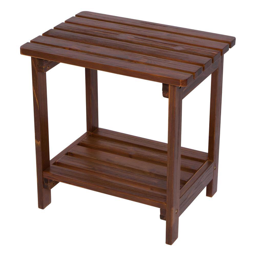 Providence Oak Rectangular Cedar Wood Outdoor Side Table