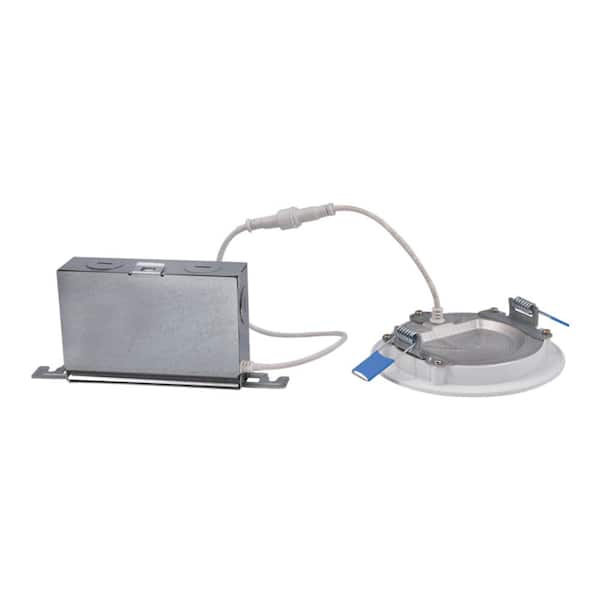 HLBSL 4 in. Adjustable CCT Canless IC Rated Dimmable Indoor, Outdoor Integrated LED Recessed Light Kit
