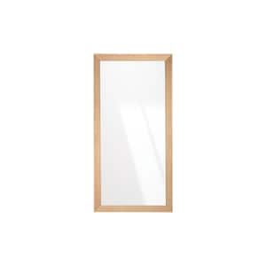 Natural Maple Elegance Framed Mirror 32 in. W x 66 in. H
