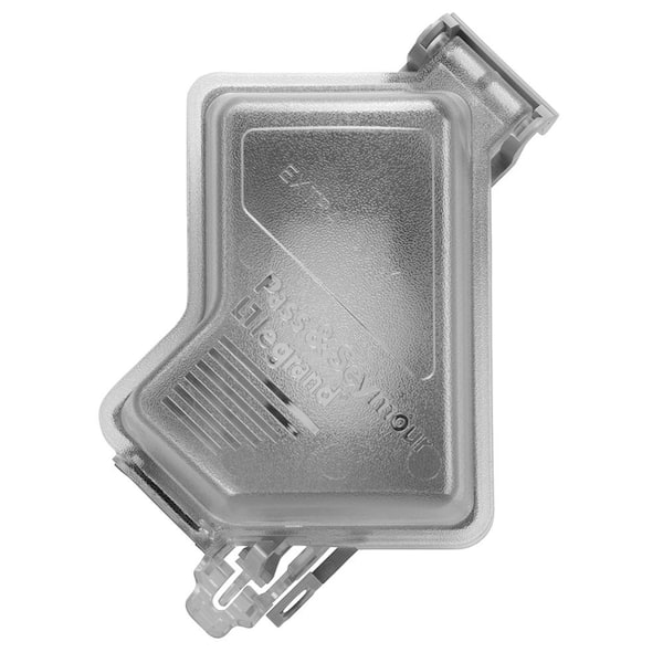 Legrand Pass and Seymour Single Gang Extra-Duty Polycarbonate While-In-Use Weatherproof Cover, Clear