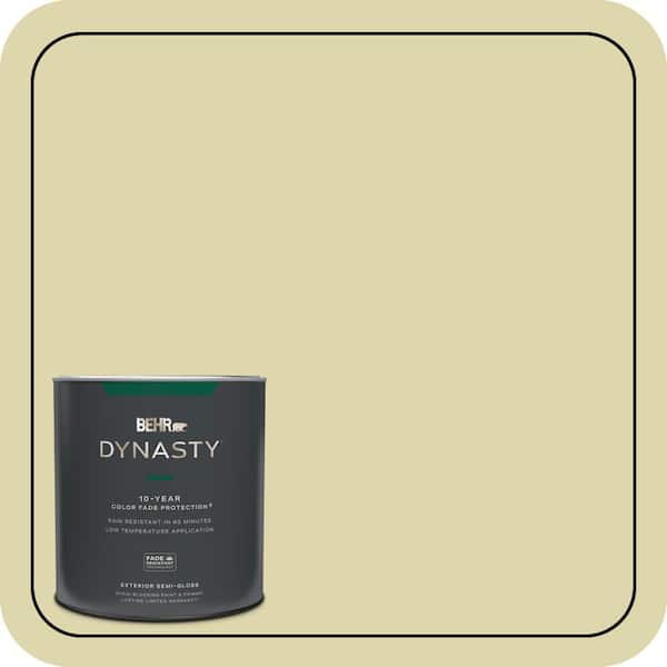 BEHR DYNASTY 1 qt. #MQ4-40 Primitive Green Semi-Gloss Enamel Exterior Stain-Blocking Paint & Primer