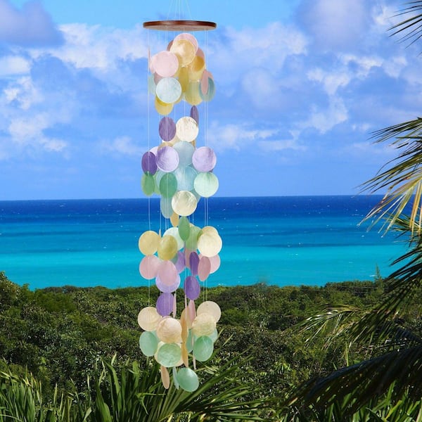 WOODSTOCK CHIMES Asli Arts Collection, Capiz Waterfall, 40 in