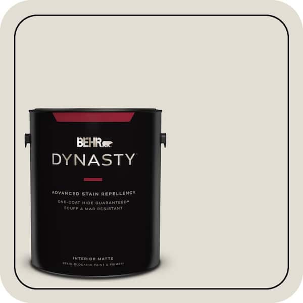 BEHR DYNASTY 1 gal. #N220-1 Spun Wool Matte Interior Stain-Blocking Paint & Primer