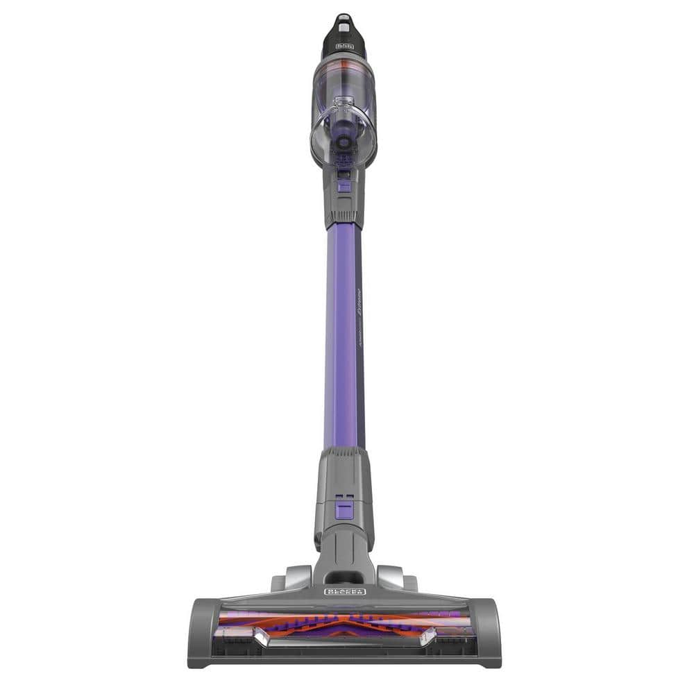 Purple Cordless Stick Vacuum for Pets with Anti-Tangle Brush