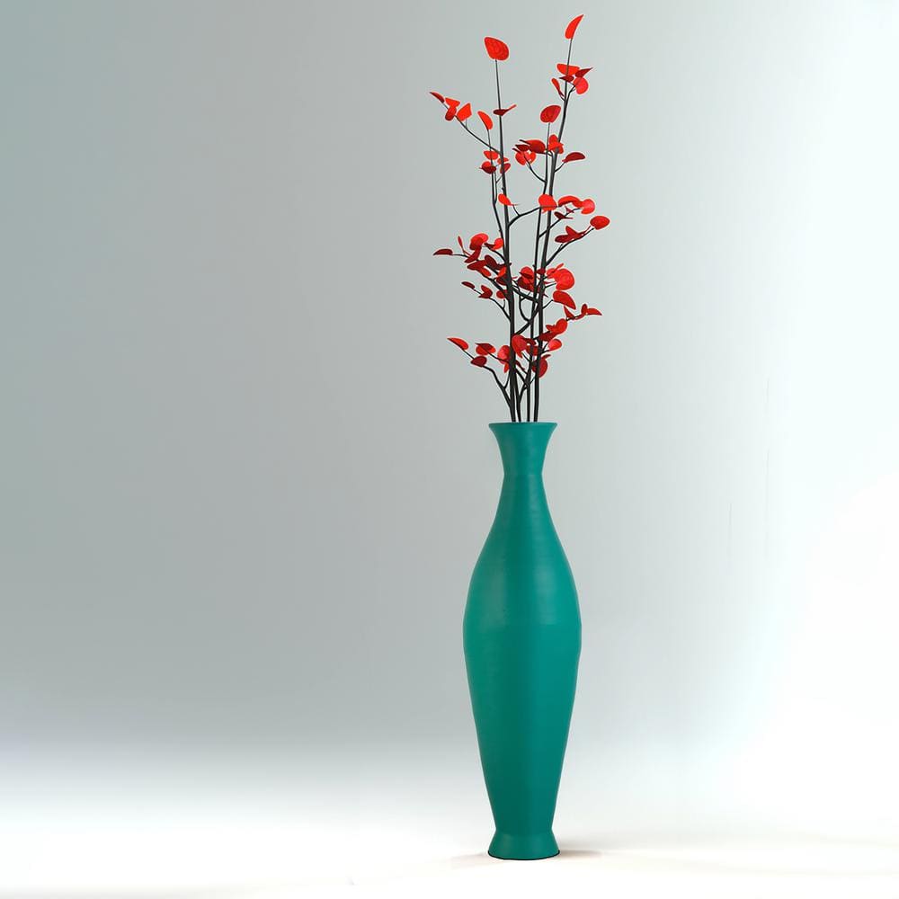Modern Green Bamboo 43-inch Decorative Floor Vase