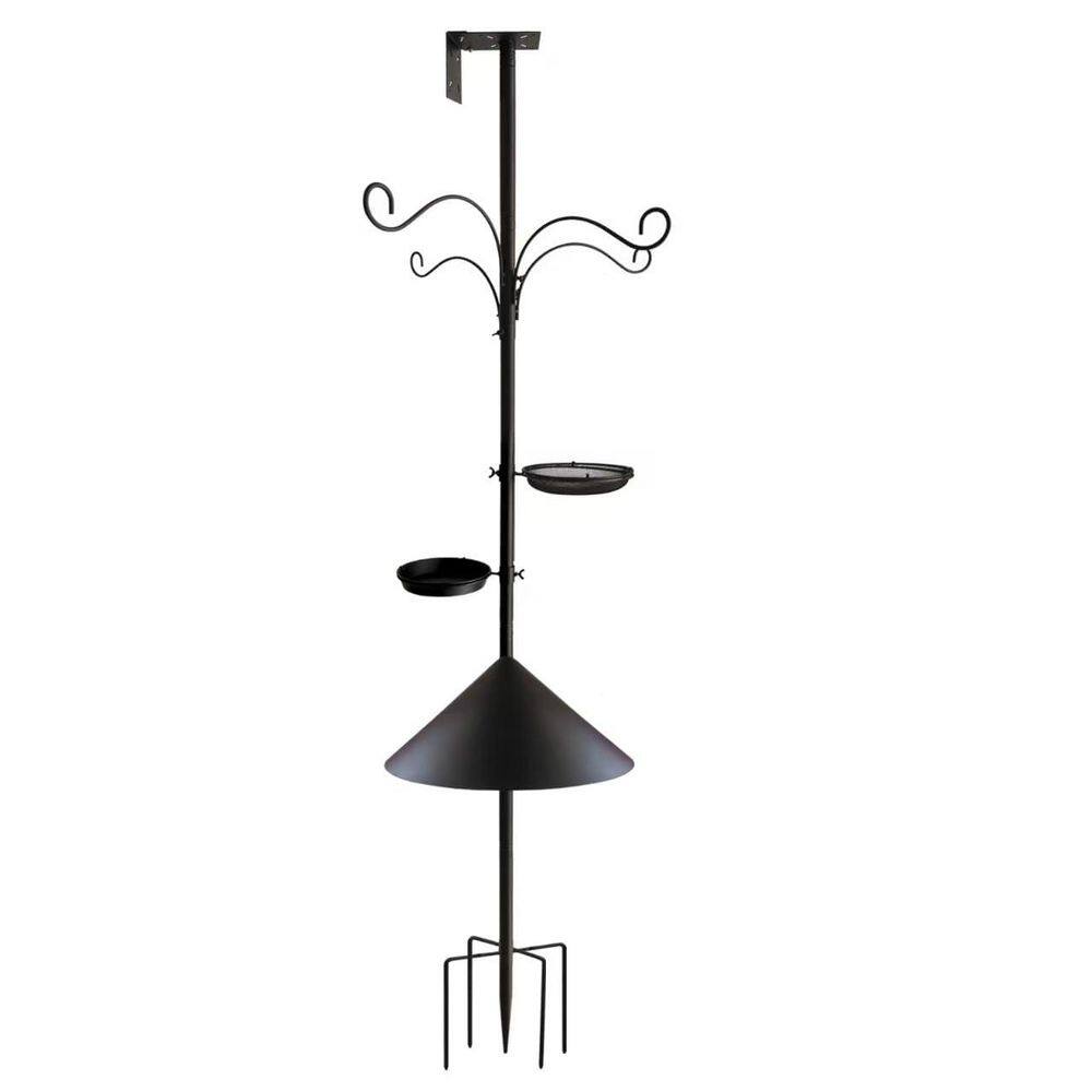 92 in. Metal Bird Feeder Pole with Multi Shepherds Hooks Mental Trays price history on PriceWatchPro