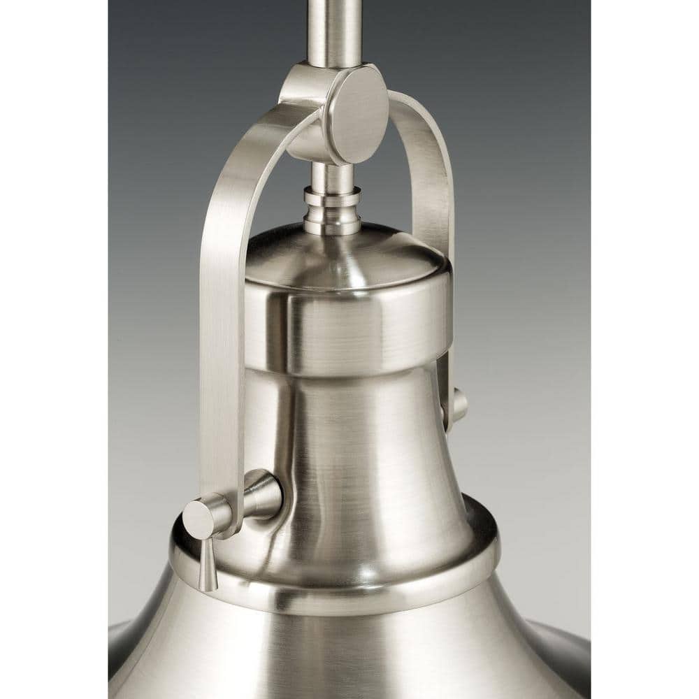 Brushed Nickel Mini LED Pendant with Clear Glass