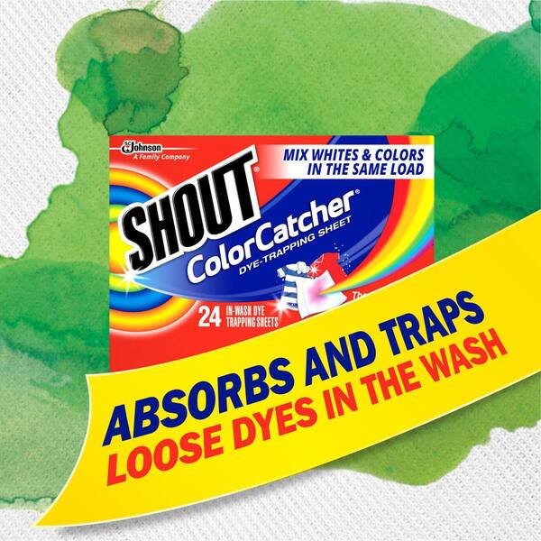 Shout Color Catcher, Dye-Trapping Sheets, 72 Sheets Fabric Stain ...