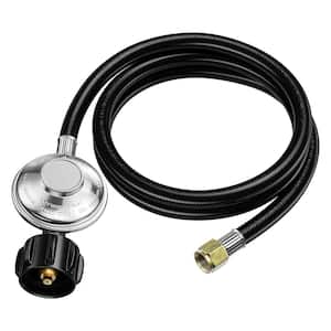 Outdoor Solid Brass Propane Regulator Hose with 3/8 in. Flare Fitting for Grill, Fire Pit, Patio Heater, 1 Piece