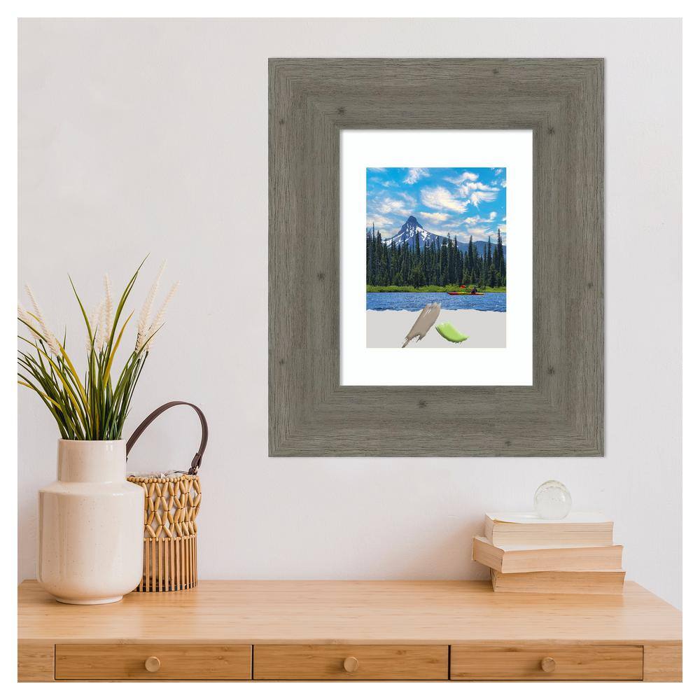 Fencepost Grey Distressed Wood Rectangular Picture Frame