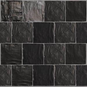 Black 4 in. x 4 in. Polished and Honed Ceramic Mosaic Tile (50 Cases/269 sq. ft./Pallet)