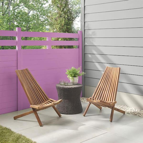 BEHR 1 gal. #P110-5A Eccentric Magenta Solid Color House and Fence