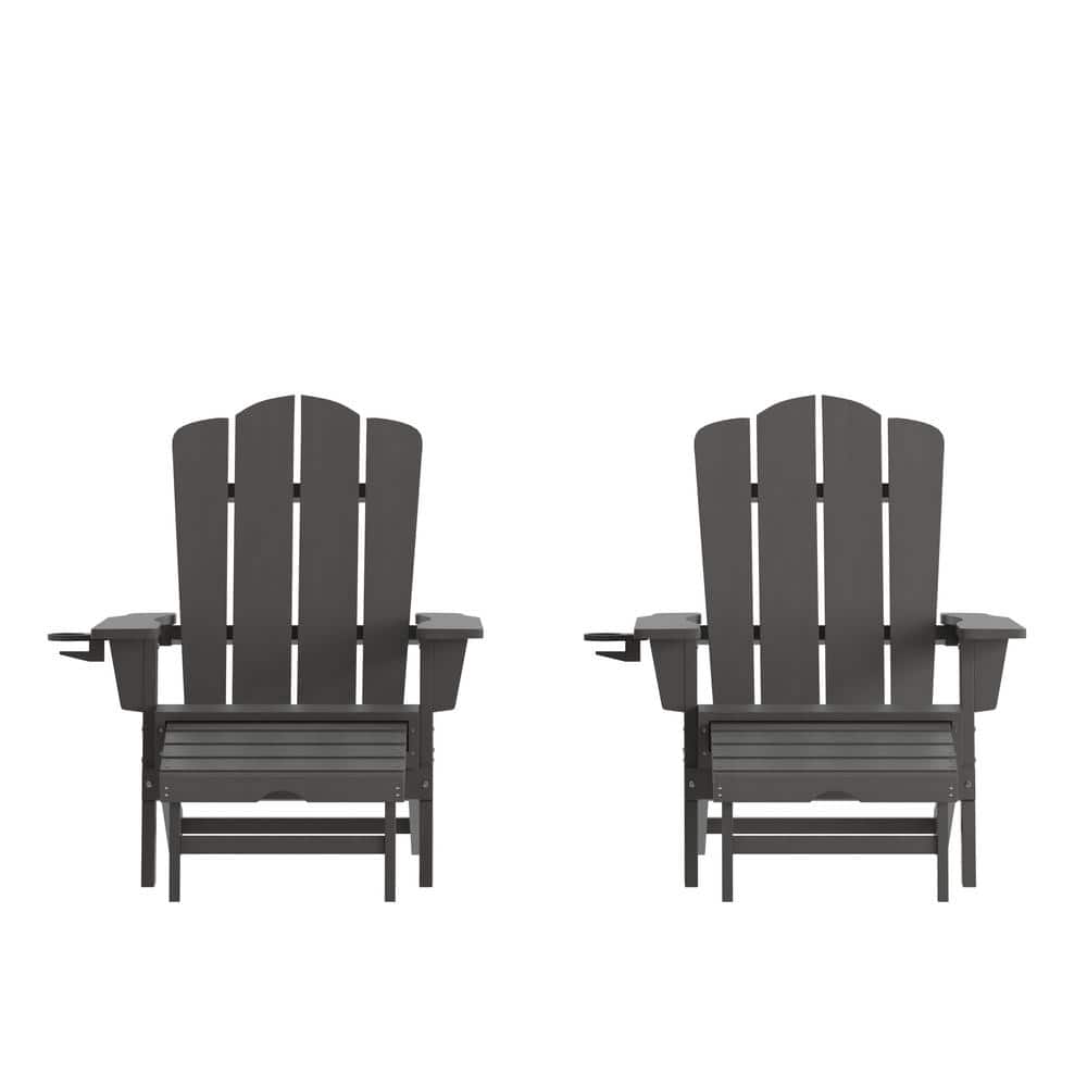 Gray Faux Wood Resin Adirondack Chair (Set of 2) price history on PriceWatchPro