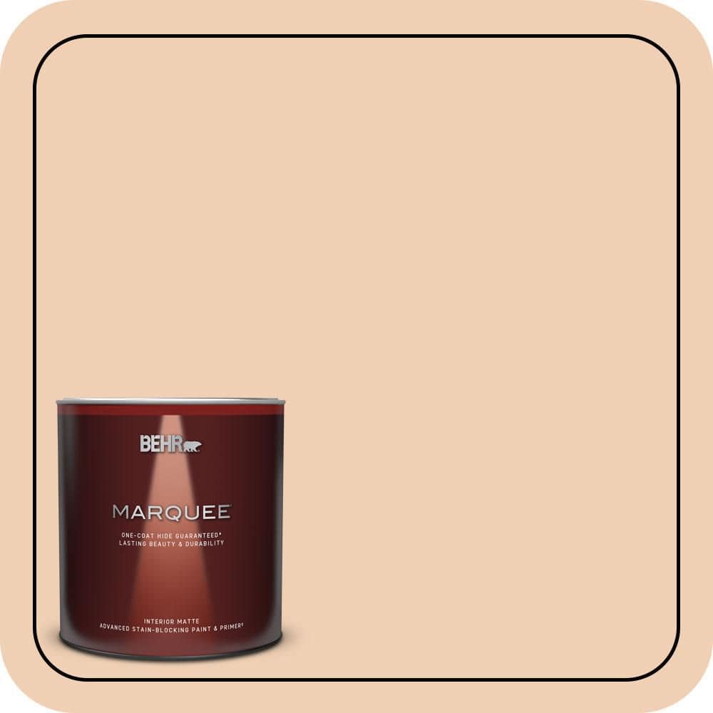 1 qt. #PPU3-07 Pale Coral Matte Interior Paint & Primer product image for price tracking