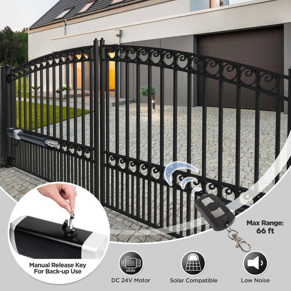 ALEKO Dual Swing Gate Opener Kit with ETL Listed Accessories