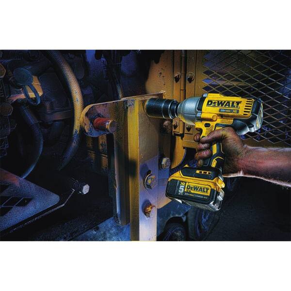 DEWALT 20V MAX XR Cordless Brushless 1/2 in. High Torque Impact Wrench with  Detent Pin Anvil with 20V MAX XR 5.0Ah Battery DCF899Bw5b The Home Depot