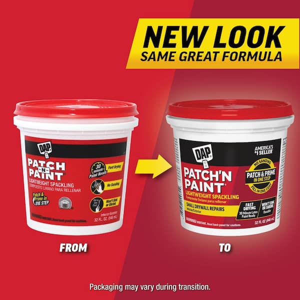 Patch- N-Paint 1 qt. White Lightweight Spackling (8-Pack)