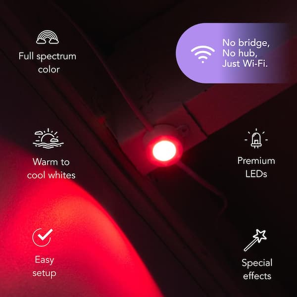 LIFX 30-Light 50 ft. Outdoor Plug-in RGB+W Integrated LED Smart Wi
