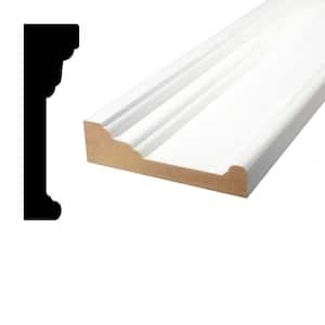 1-3/16 in. D x 4-3/16 in. W x 84 in. L MDF Primed White Architrave Moulding Pack (2-Pack)