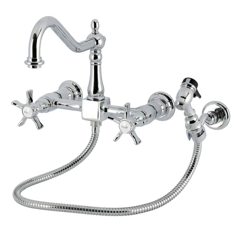 Hamilton 2-Handle Wall Mount Standard Kitchen Faucet in Polished Chrome price history on PriceWatchPro