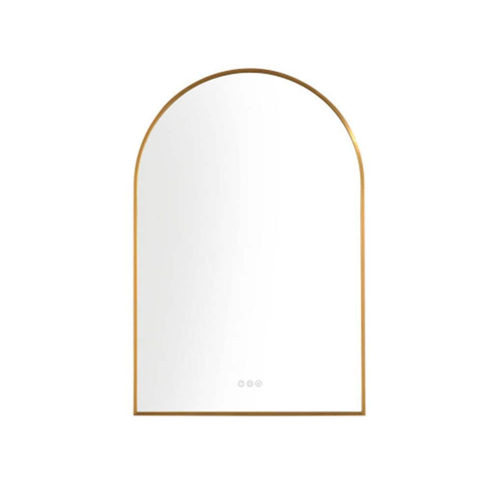 26 in. W x 39 in. H Large Rectangular Stainless Steel Framed Anti-Fog Wall 