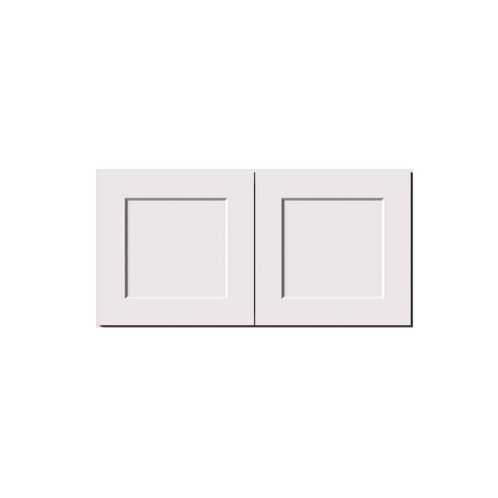 36 in. W x 27 in. D x 18 in. H Ready to Assemble Solid Wood Shaker Deep Wall Kitchen Cabinet in White With Double Doors price history on PriceWatchPro