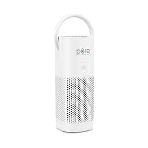 PureZone Mini Portable True HEPA Air Purifier in White