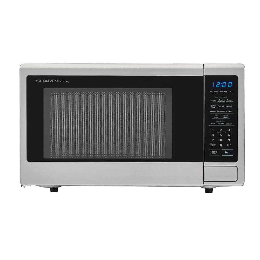 https://images.thdstatic.com/productImages/bcc58f21-e149-43f7-8097-a94fb4a779a6/svn/stainless-steel-finish-w-black-cabinet-sharp-countertop-microwaves-smc1132cs-64_1000.jpg