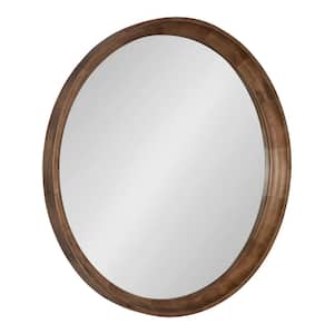 Medium Round Natural Classic Mirror (30 in. H x 30 in. W)