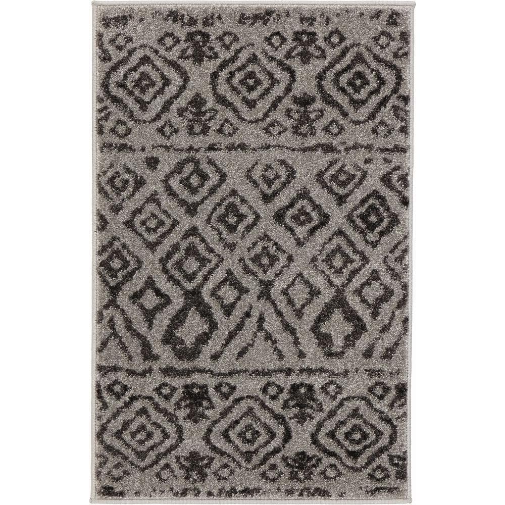 Home Decorators Collection Light Beige Geometric Tribal 18 in. x