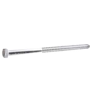 3/8 in. x 8 in. Hex Zinc Plated Lag Screw (25-Pack)