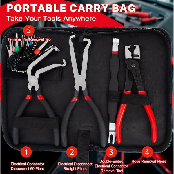 Fixion Tools Electrical Disconnect Pliers – Fuel Line & Connector Removal Tool Set, 8-Inch Carbon Steel Fixion Tools Electrical Disconnect Pliers – Fuel Line & Connector Removal Tool Set, 8-Inch Carbon Steel