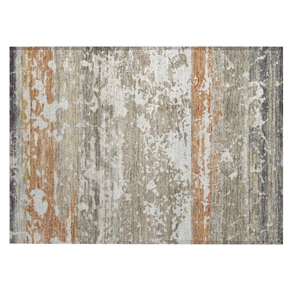 Chantille Machine Washable Indoor/Outdoor Abstract ACN2398 Taupe 2 ft. x 3 ft. Accent Rug